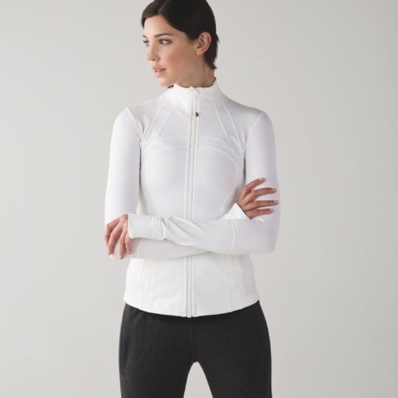 Lululemon Athletica Define Jacket Luon Full Zip White 8 - Picture 2 of 16